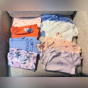 Carter's Spring Sets - Pink Lady Bugs and Purple Flowers